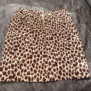 Giraffe print skirt
